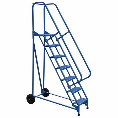 VESTIL 100 H Steel Roll A Fold Ladder, 58 deg., Perf, 7 Step, 7 in Steps LAD-RAF-7-P